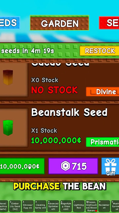 How to Get Beanstalk Seed in Grow a Garden