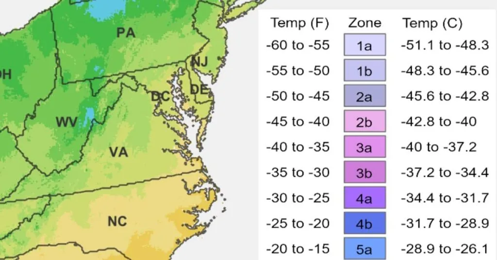 cold climate map