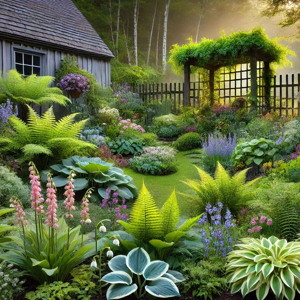 deep shade herbs