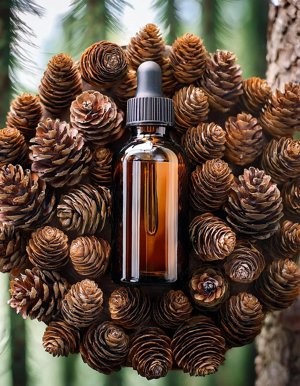 essential oil pine cone scenting