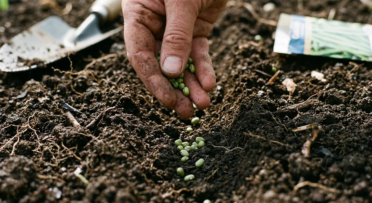 green bean seeds planting depth