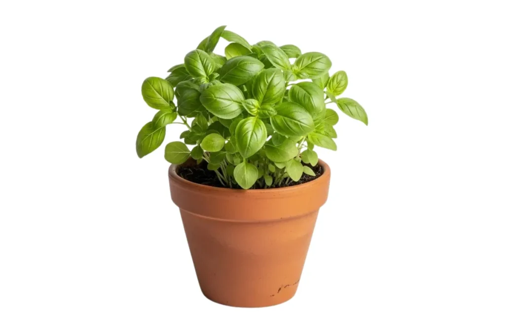 growing basil
