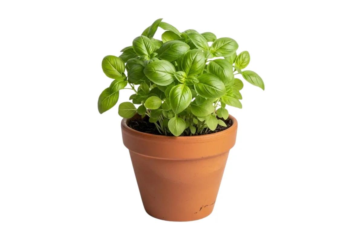 growing basil
