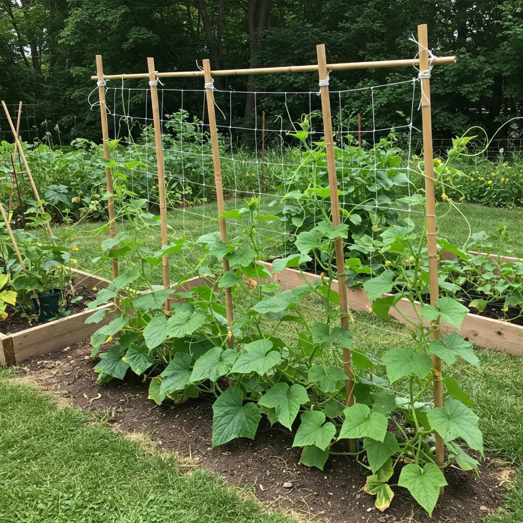 growing cucumbers