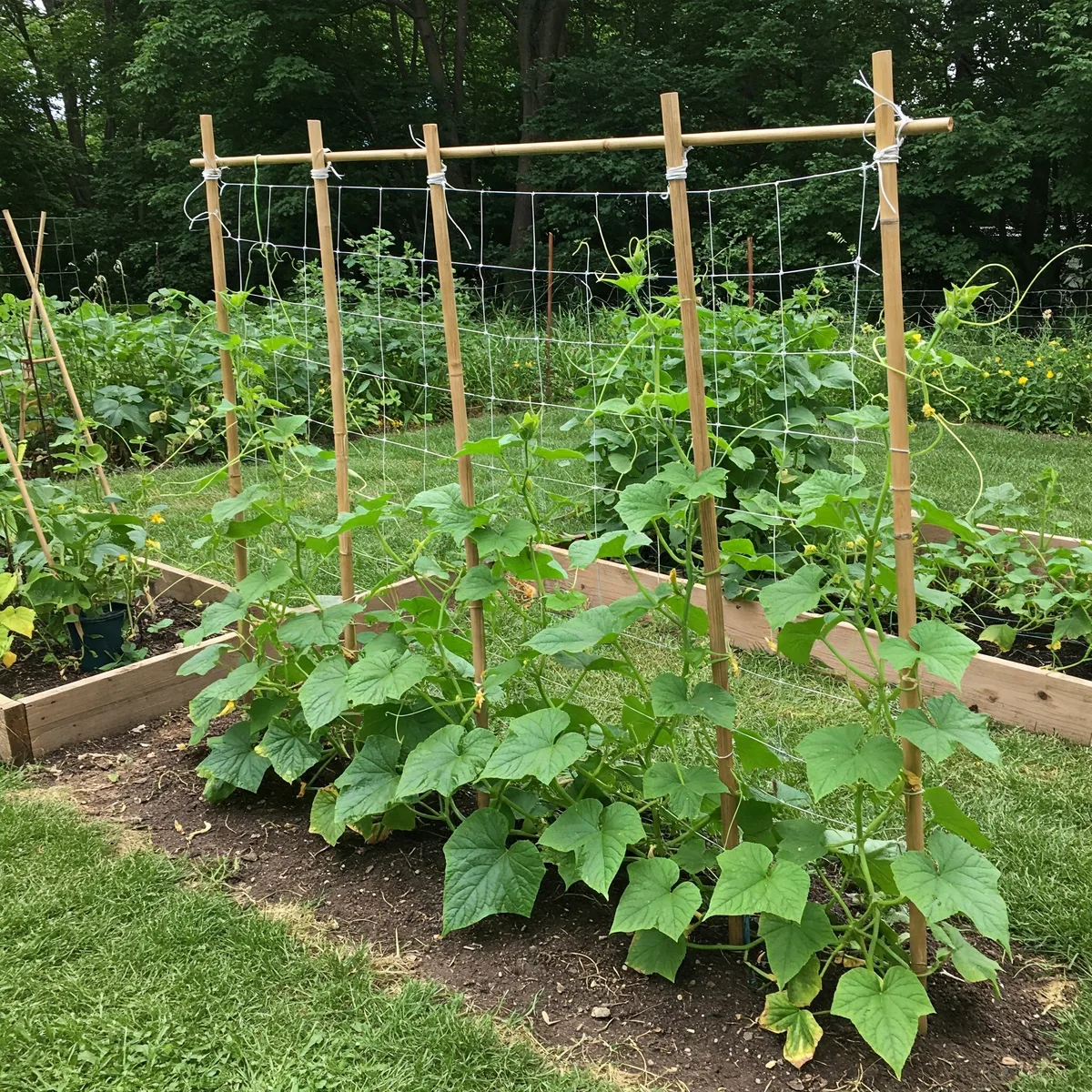growing cucumbers