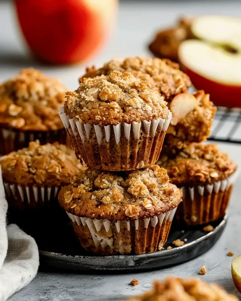 healthy apple muffins