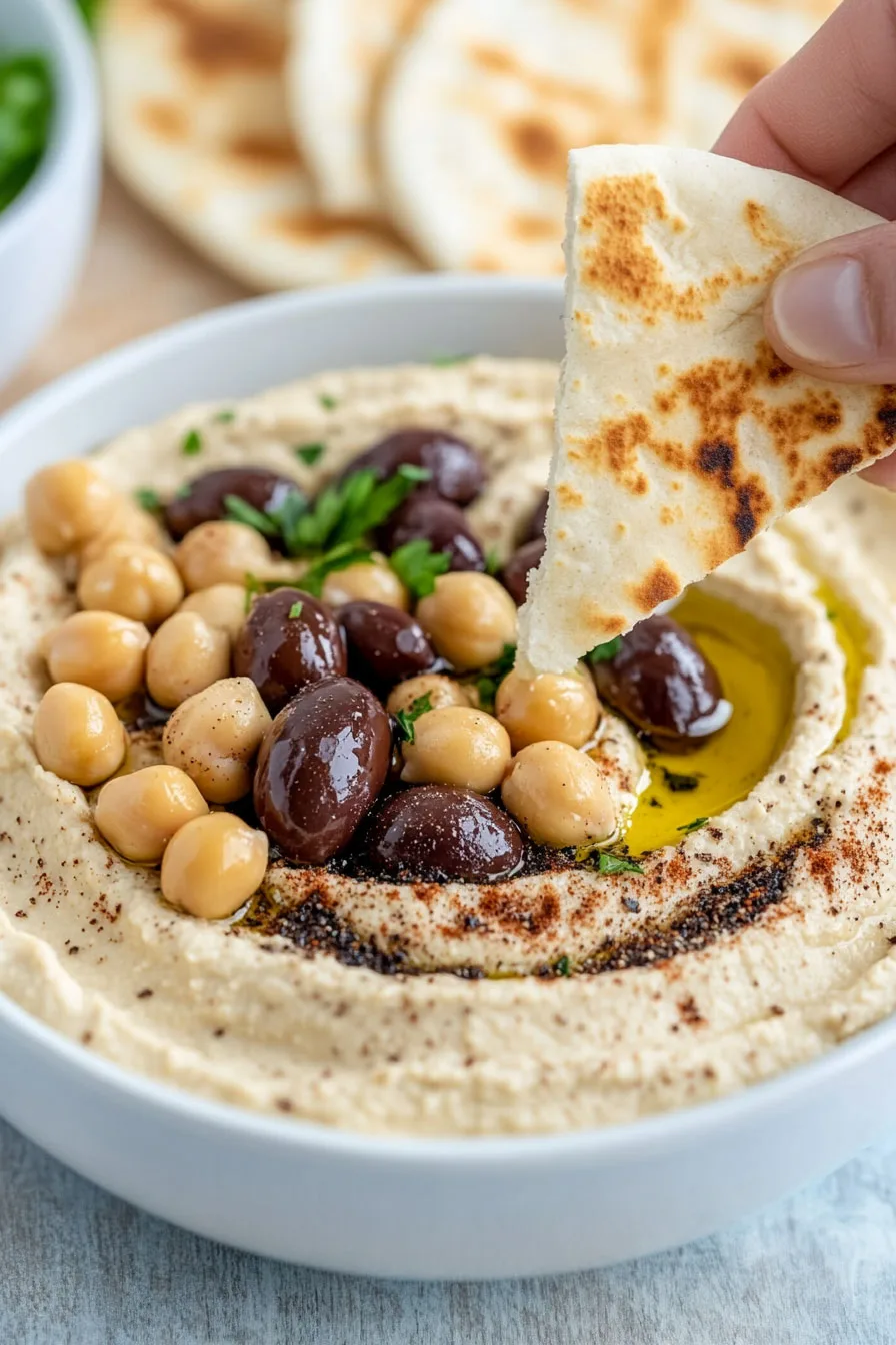 hummus vs Greek yogurt dip