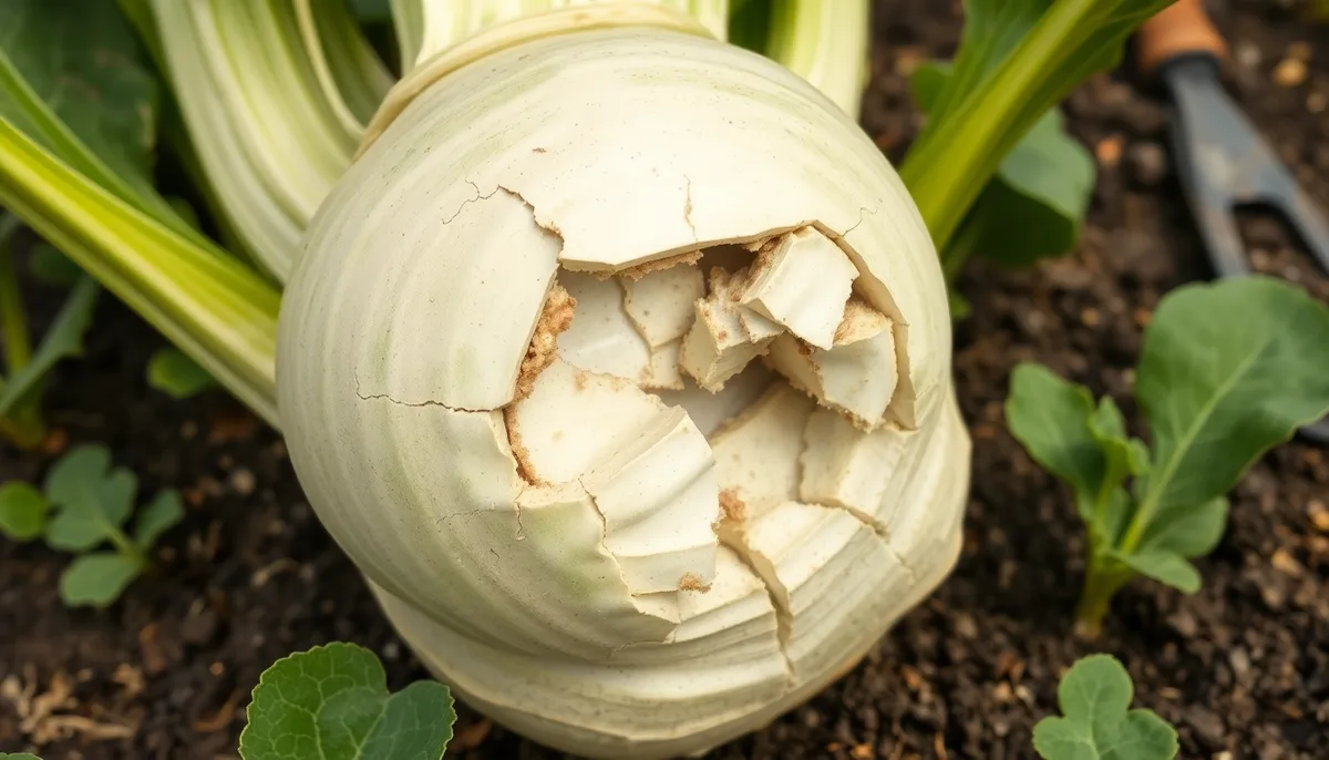 kohlrabi bulb cracking