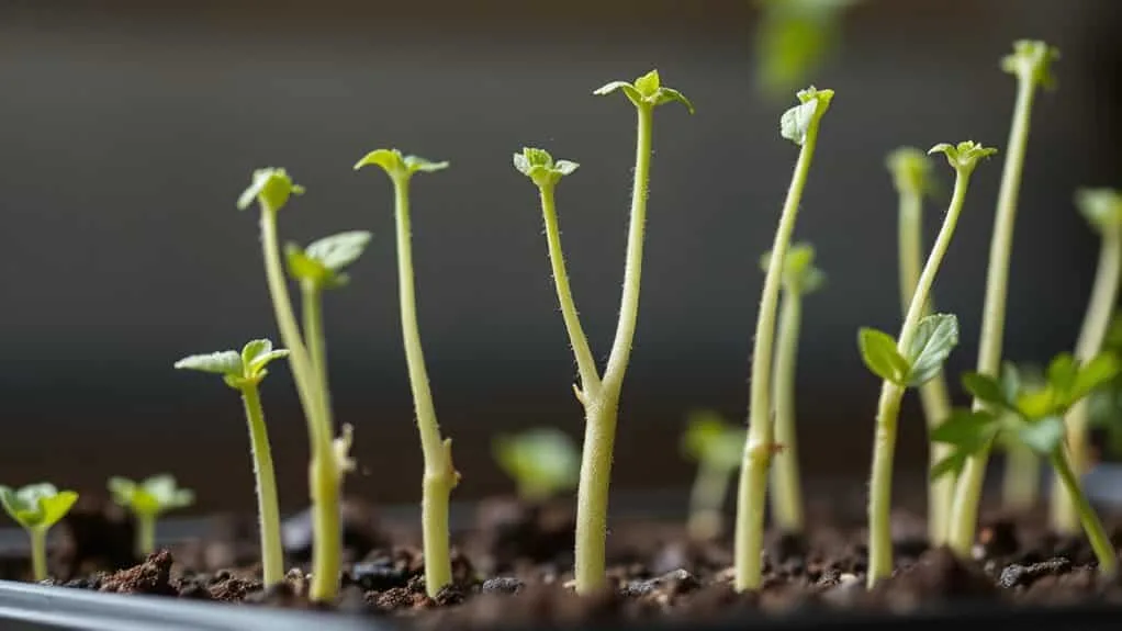 leggy seedlings fix