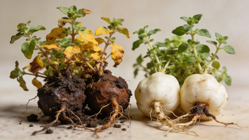 oregano root bound soil