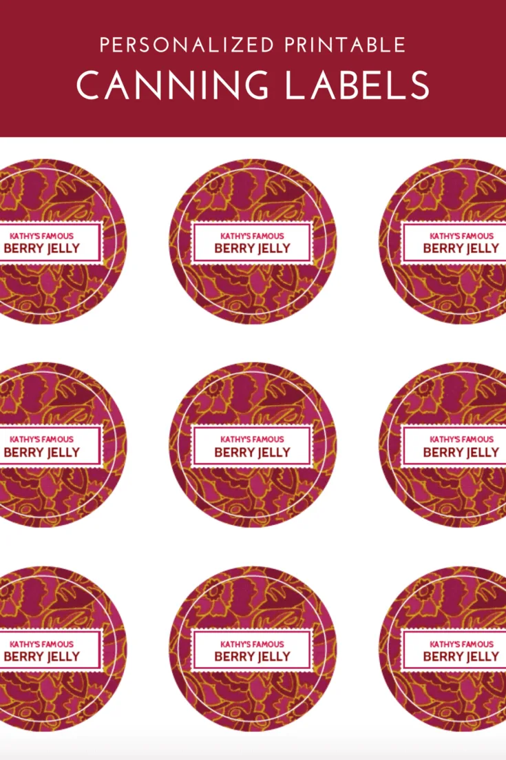 peeling canning label