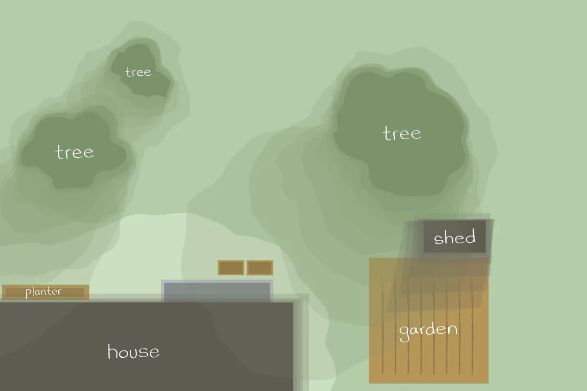 shade map garden