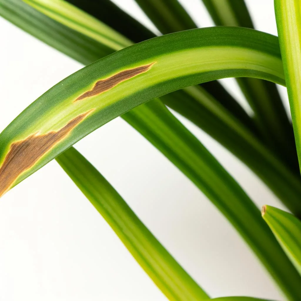 spider plant brown tips