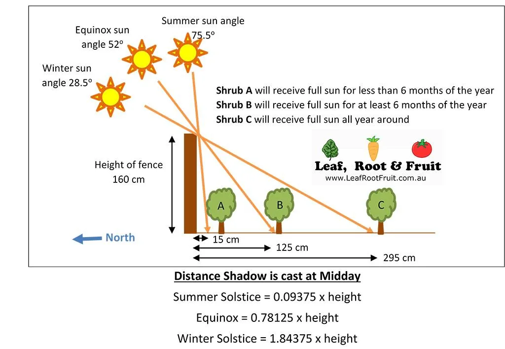 sunlight measurement diagram