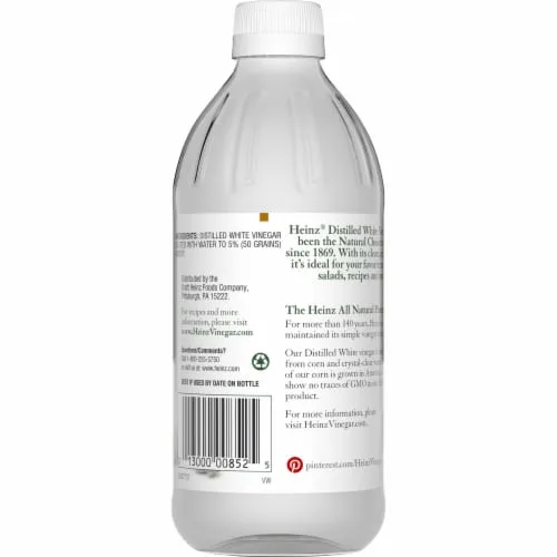 vinegar acidity 5% label