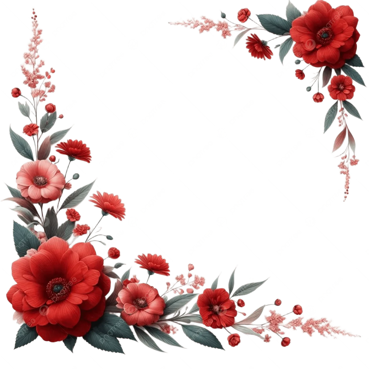 warm red vs cool red flowers